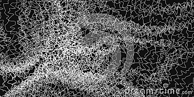ÐŸÐµÑ‡Ð°Ñ‚ÑŒMonochrome abstract lines background. Vector design art chaos texture Vector Illustration
